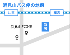 清美山バス停の地図
